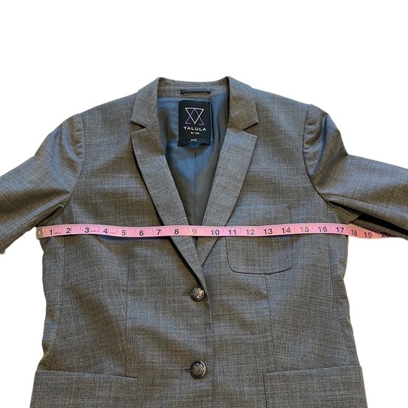 Talula Exeter Gray Wool School Boy Blazer - Size 6 - Picture 10 of 16